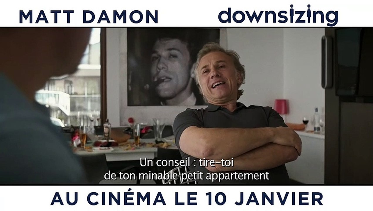 Downsizing EXTRAIT VO "Christoph Waltz et Matt Damon : les voisins sont amis"