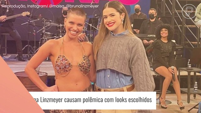 Looks de Maisa e Bruna Linzmeyer no 'Altas Horas' dividem opiniões na web. Veja os detalhes e preços!