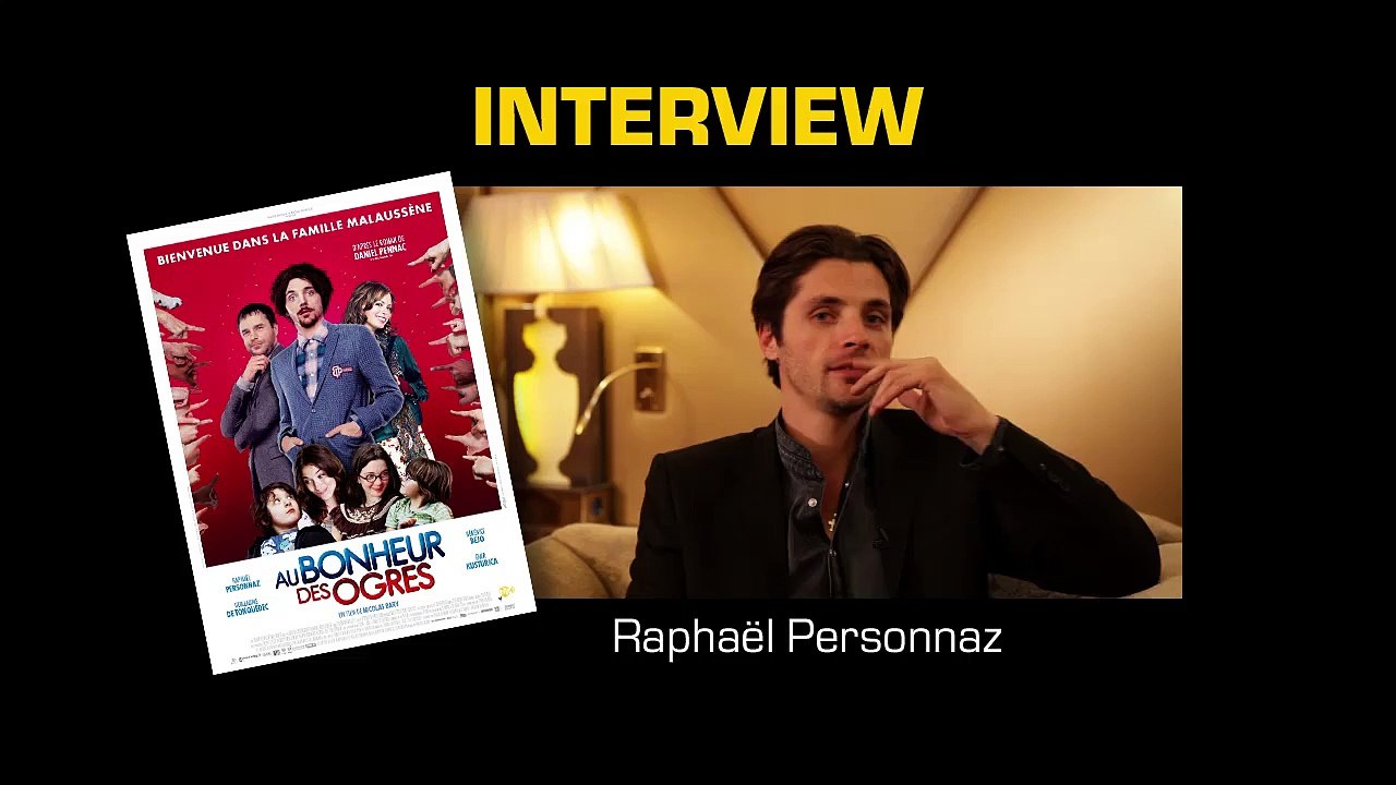 Raphaël Personnaz - Au bonheur des ogres : "Avec Bérénice Bejo, on voulait se marrer !"