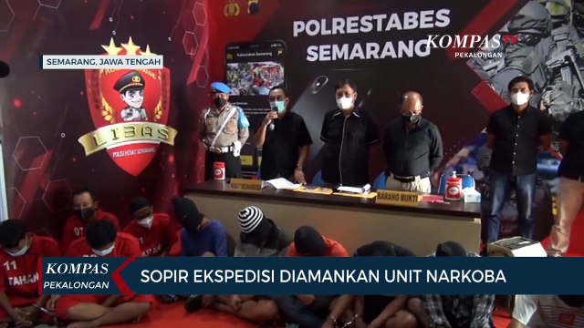 Sopir Ekspedisi Diamankan Unit Narkoba Polrestabes Semarang