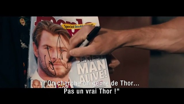 Chris Hemsworth dans une fausse pub pour American Express