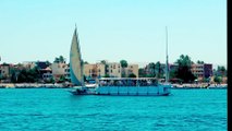 A touristic boat during cruise over river Nile, Luxor, Egypt