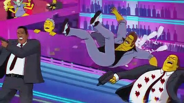 Le générique des Simpson façon film d'action des années 1980