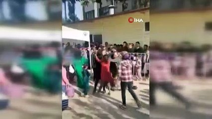 İftar çadırında saç saça, baş başa sıra kavgası