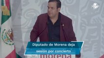 Diputado de Morena deja debate de reforma eléctrica para dar concierto en EU