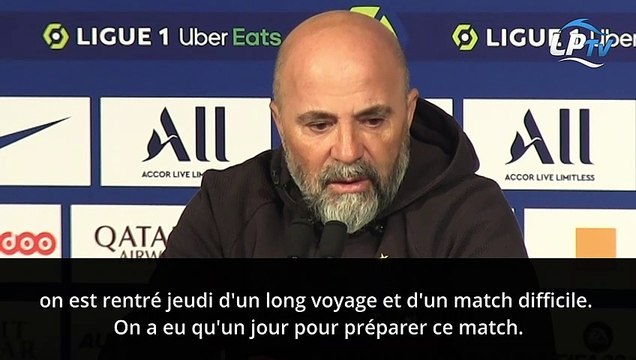 PSG 2-1 OM : Sampaoli assume et explique ses choix tactiques