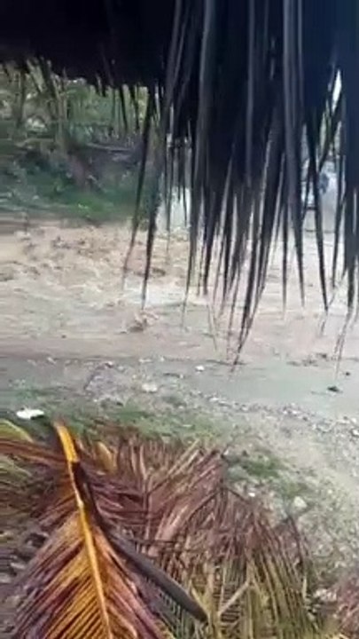 Tras fuertes aguaceros: así está la playa de Najayo en  San Cristobal