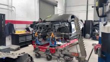 Mercedes-Benz GLE53 AMG on Celette Sevenne frame machine with dedicated fixtures