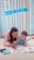 Hoàng Oanh dạy con trai nói tiếng Việt
