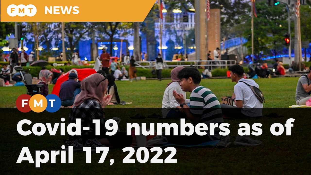 Covid-19 numbers as of April 17, 2022