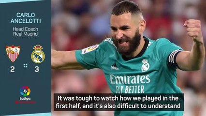 Ancelotti even surprised by Real's comeback as they beat Sevilla