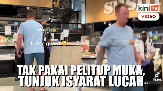 Polis cari warga asing tak pakai pelitup muka marah pengawal keselamatan