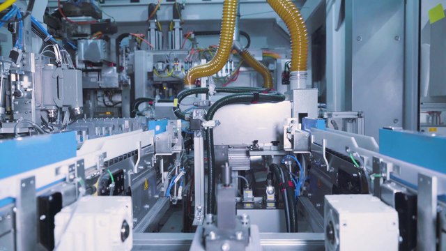 BMW Production of battery modules - Cells are separated