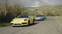 Porsche 911 Carrera GTS Cabriolet, 911 Targa 4 GTS and 718 Boxster GTS 4.0 Driving Video