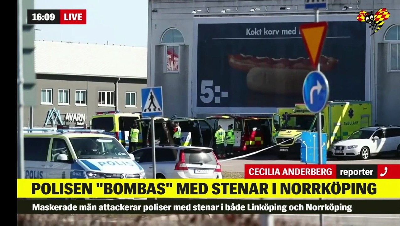 Suède: Trois blessés par balle lors d'affrontements violents entre les forces de l'ordre et des manifestants protestant contre un groupuscule d'extrême droite qui se targue de brûler le Coran