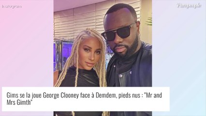 Gims se la joue George Clooney face à Demdem, pieds nus en robe courte : "Mr and Mrs Gimth"