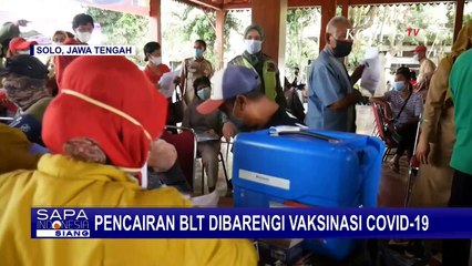 Antre untuk Pencairan BLT Dibarengi Vaksinasi Booster Covid-19 untuk Mudik Lebaran