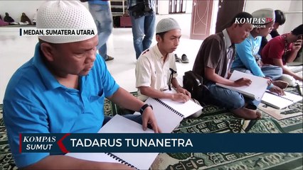 Pertuni Sumut Gelar Tadarus Memakai Al-Quran Berhuruf Braille