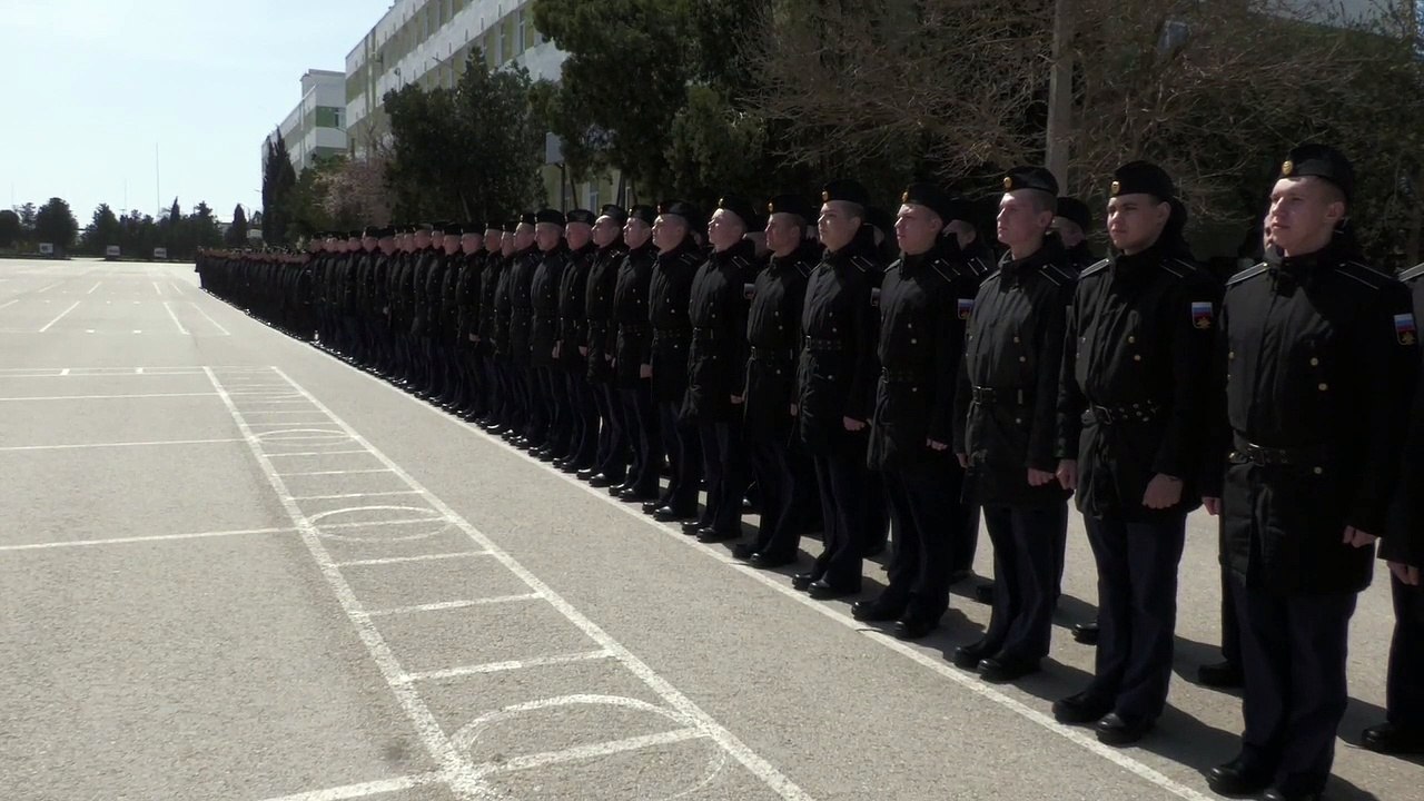 Video difundido por el Ministerio de Defensa de Rusia de la tripulación del Moskva