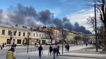 Ataques com mísseis na cidade ucraniana de Lviv