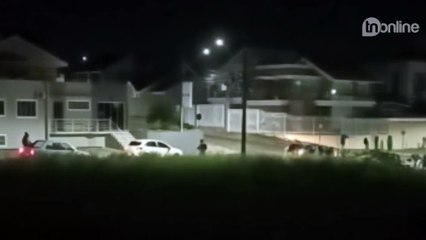 Bandidos invadem Guarapuava e espalham terror; Veja