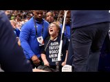 LOOK Woman chains herself to basket stanchion during Grizzlies vs