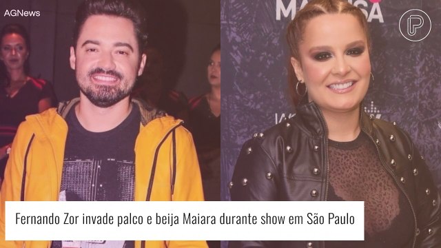 #MAFE vive! Fernando Zor invade palco e surpreende Maiara com beijo após reconciliação