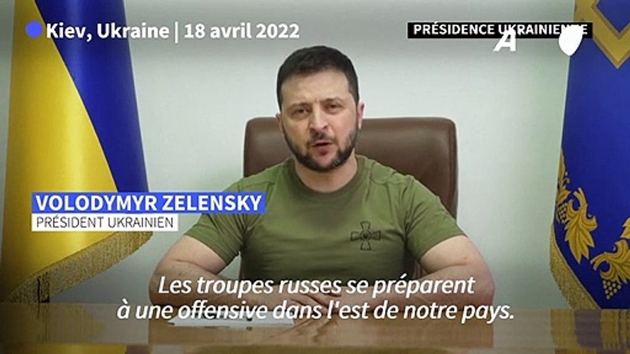 Selon Zelensky, les troupes russes "se préparent à une offensive dans l'est" du pays