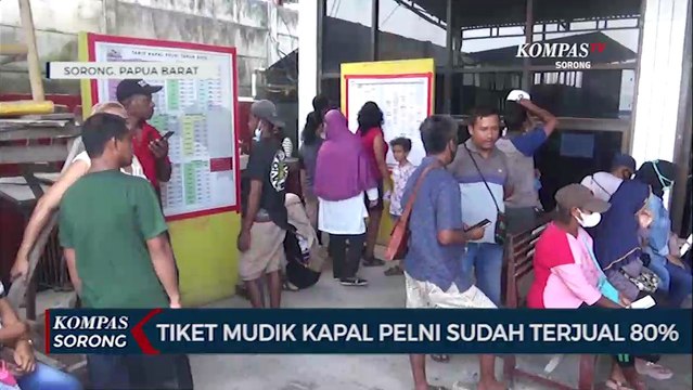 Penjualan Tiket Kapal Pelni Sorong Jelang Arus Mudik Masih Dibuka