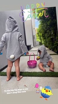 Christina Milian a filmé ses fils Kenna et Isaiah déguisés en lapins pour Pâques. Le 17 avril 2022.