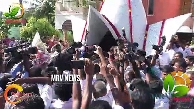 #MRVNEWS #குளித்தலை அருகே முன்னாள் அமைச்சர் பாப்பாசுந்தரம் திருவுருவ சிலை திறப்பு | EPS பங்கேற்பு |