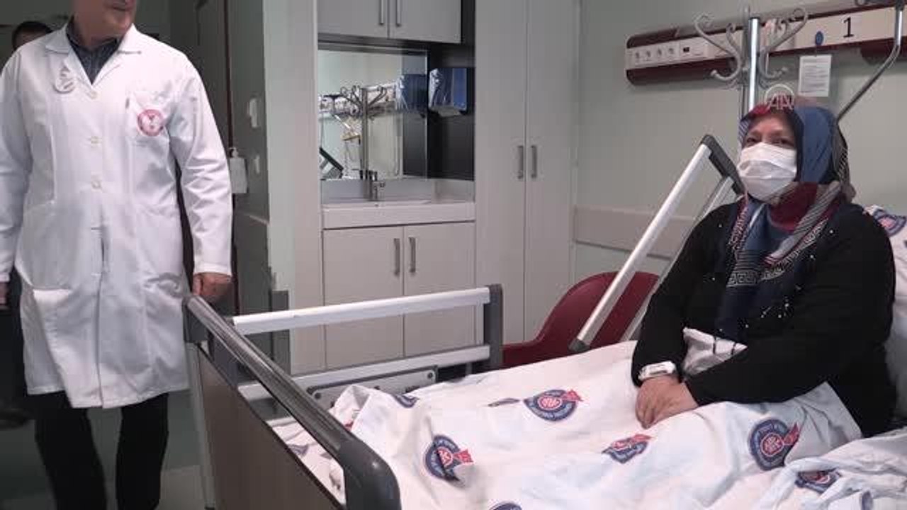 KAHRAMANMARAŞ - İnme geçiren hasta tedavisinin ardından sağlığına kavuştu
