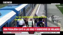 una mujer se cayo debajo de un vagón del tren