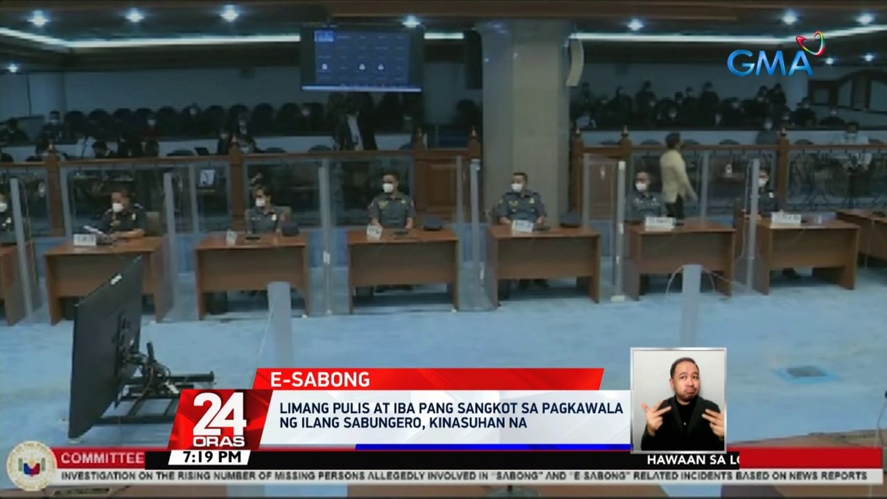 Limang pulis at iba pang sangkot sa pagkawala ng ilang sabungero, kinasuhan na | 24 Oras