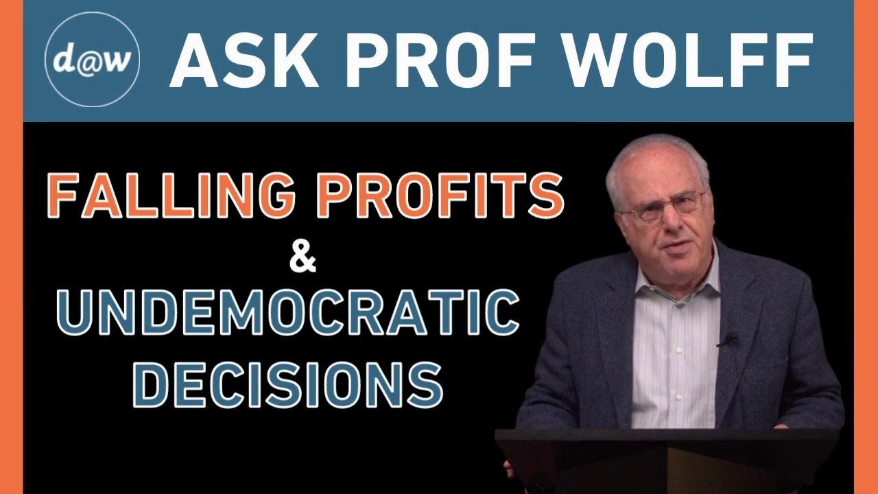 Ask Prof Wolff: Falling Profits & Undemocratic Decisions