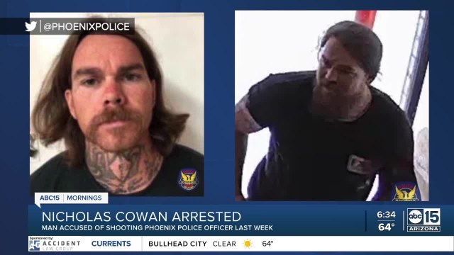Suspected Phoenix police shooter arrested in Scottsdale