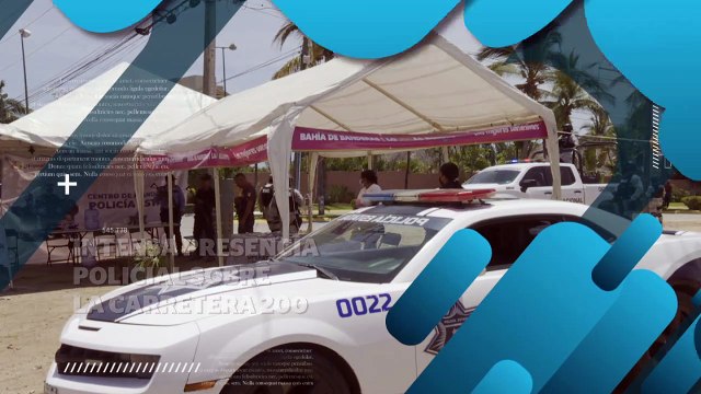 Intensa presencia policial sobre la Carretera 200 | CPS Noticias Puerto Vallarta