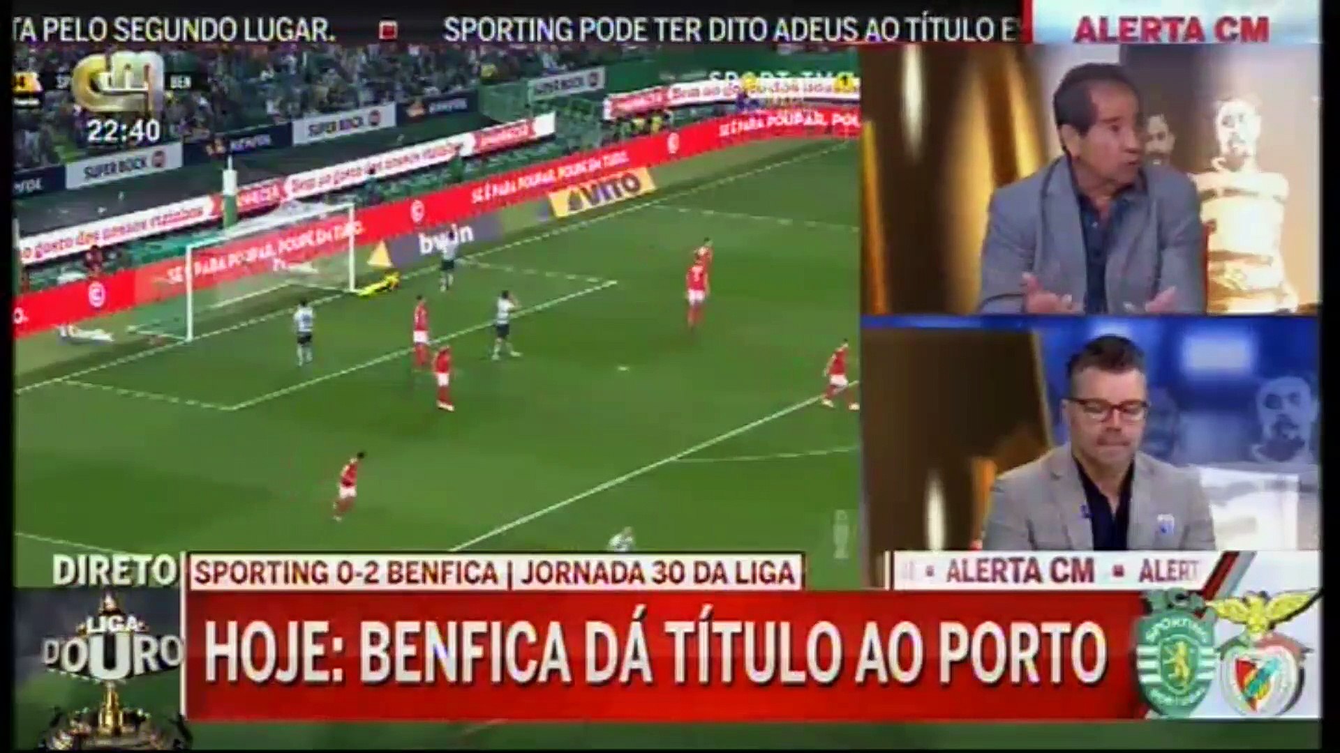 BENFICA HUMILHA SPORTING EM ALVALADE E ENTREGA TITULO AO FC PORTO - Vídeo  Dailymotion