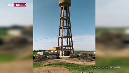 32 yıllık su deposu yıkıldı