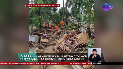 Paghinto sa search and rescue operations sa mga lugar na nagka-landslide, pinag-iisipan, ayon sa NDRRMC | SONA