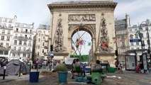 Paris : le blocage d’Extinction Rébellion porte Saint-Denis «plutôt bien accueilli par les riverains»