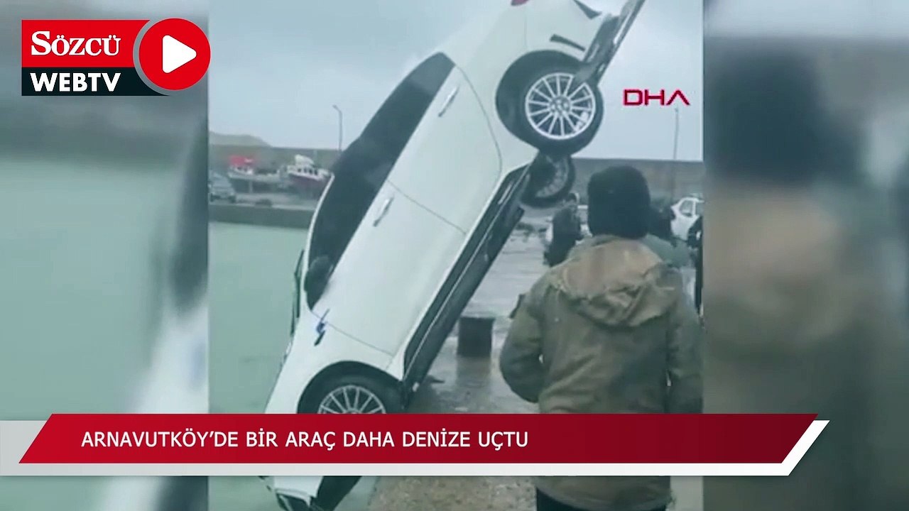 Arnavutköy'de bir gün arayla aynı noktadan bir araç daha denize uçtu