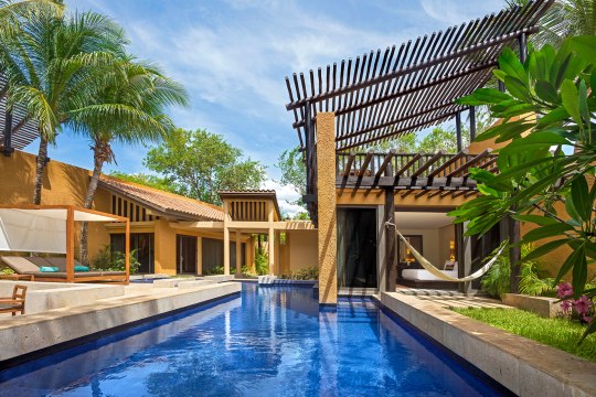 The Overwater Villas and Beachfront Suites at This Mexican Resort All Have Private Pools,