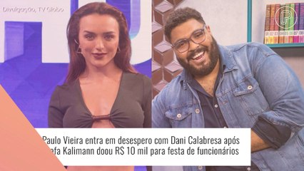 Paulo Vieira, do 'BBB 22', expõe confusão com Rafa Kalimann por causa de festa de funcionários. 'Em desespero'
