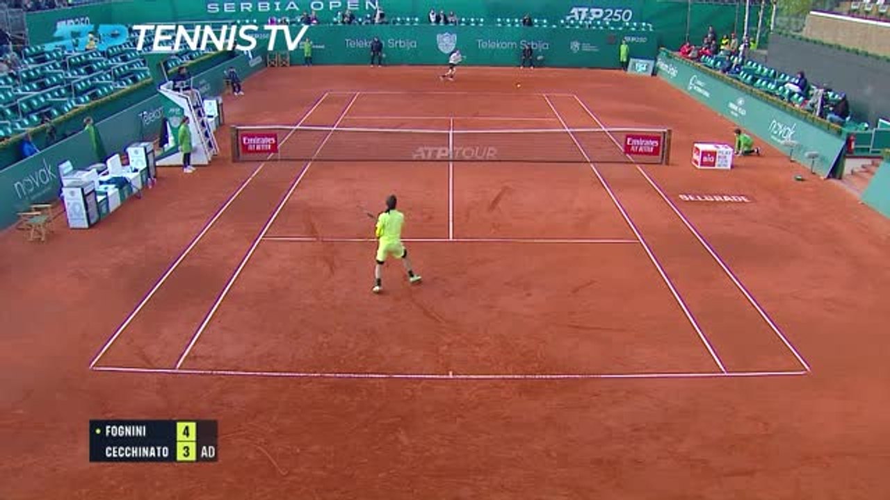 Highlights: Fognini gewinnt in Italien-Duell