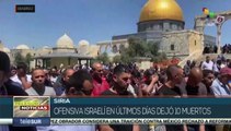 Gobierno sirio manifiesta su apoyo a la causa palestina