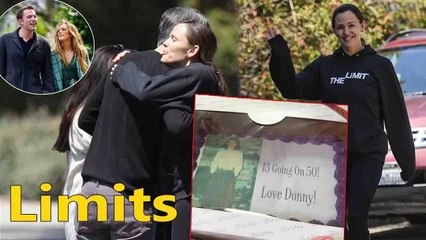 'Without limits'! Jennifer Garner smiled greeted Bennifer bringing her birthday present