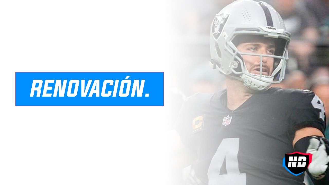 Carr renovó con los Raiders.