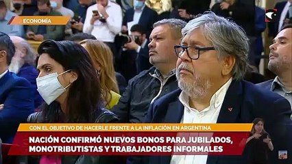 Tải video: Nación confirmó nuevos bonos para jubilados, monotributistas y trabajadores informales