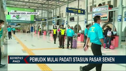 Descargar video: Mulai Padat Pemudik, PT KAI Catat Ada 3.538 Orang yang Akan Mudik Melalui Stasiun Pasar Senen